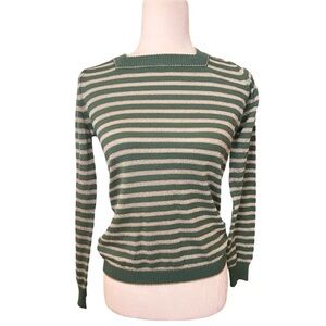 Rodier Paris Women's Long Sleeved Striped Sweater Small